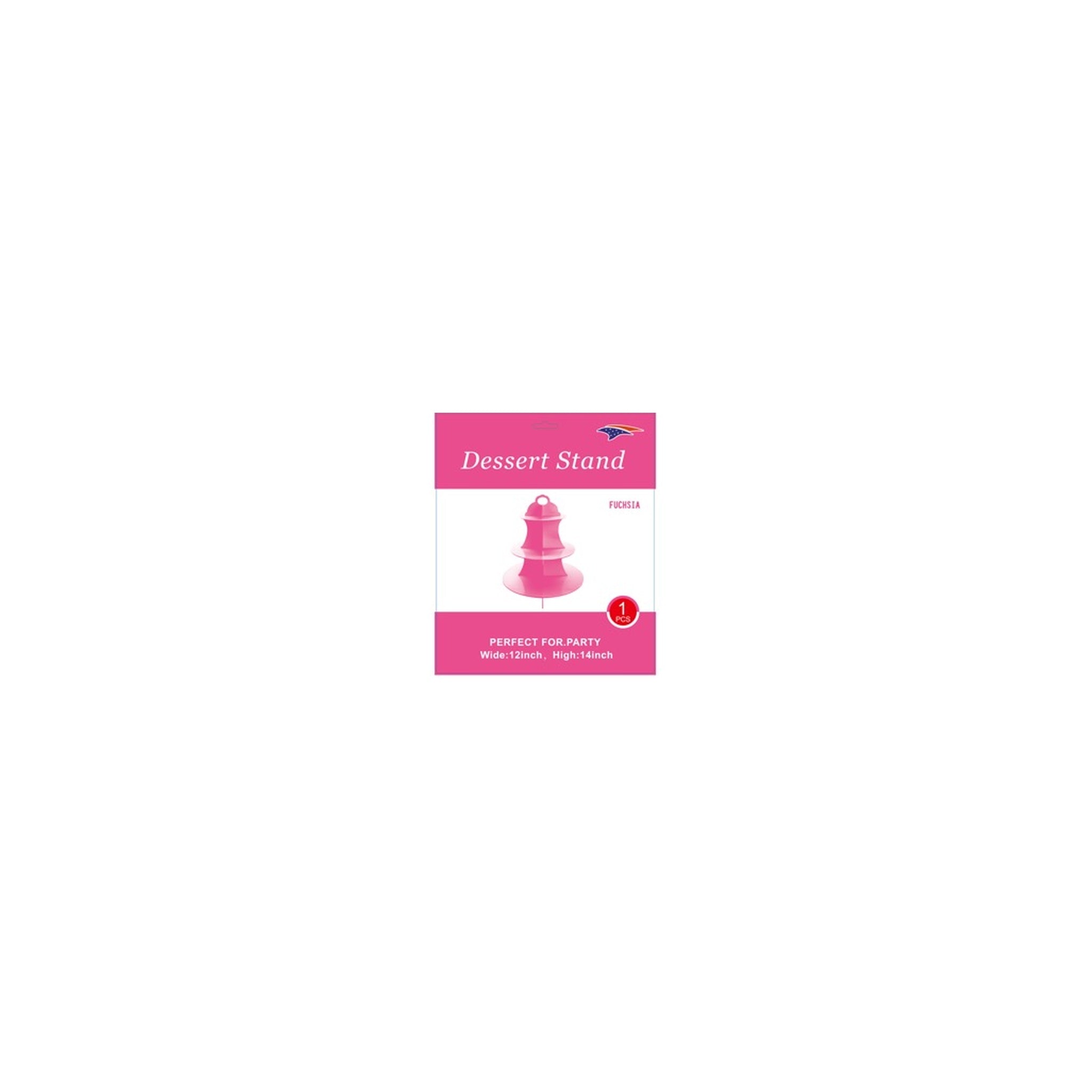 Dessert Stand Fuchsia 48Set/Cs